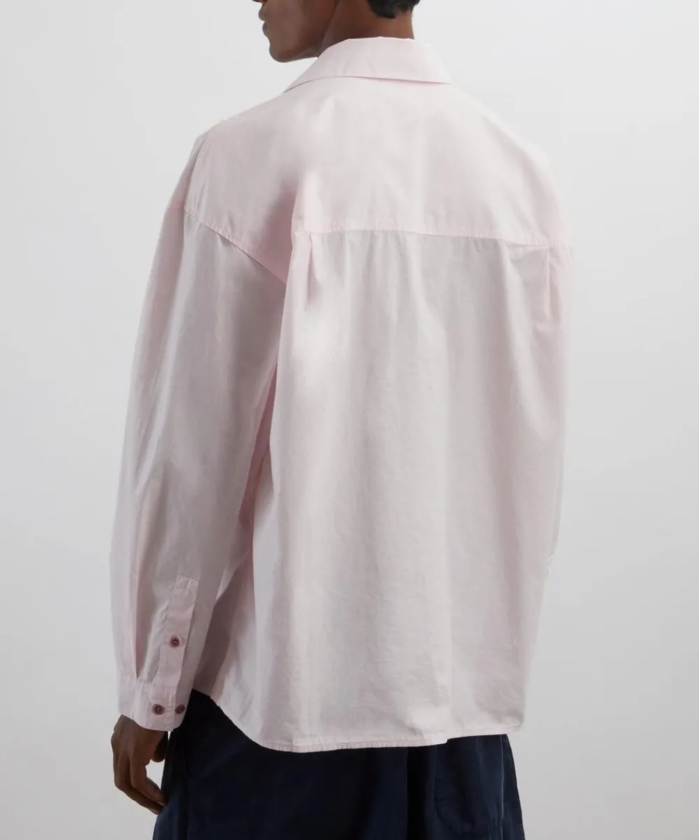 YMC Shirts^Light Pink Wray Boxy Long-Sleeve Shirt