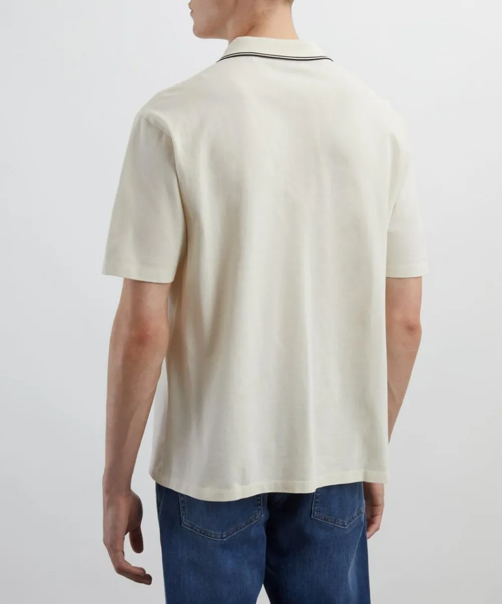 Frame Tops^Light Pique Short-Sleeve Polo