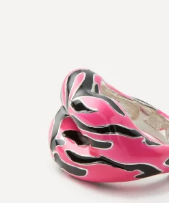 Solange Azagury-Partridge Rings^Limited Edition Neon Pink Tiger Hotlips Ring