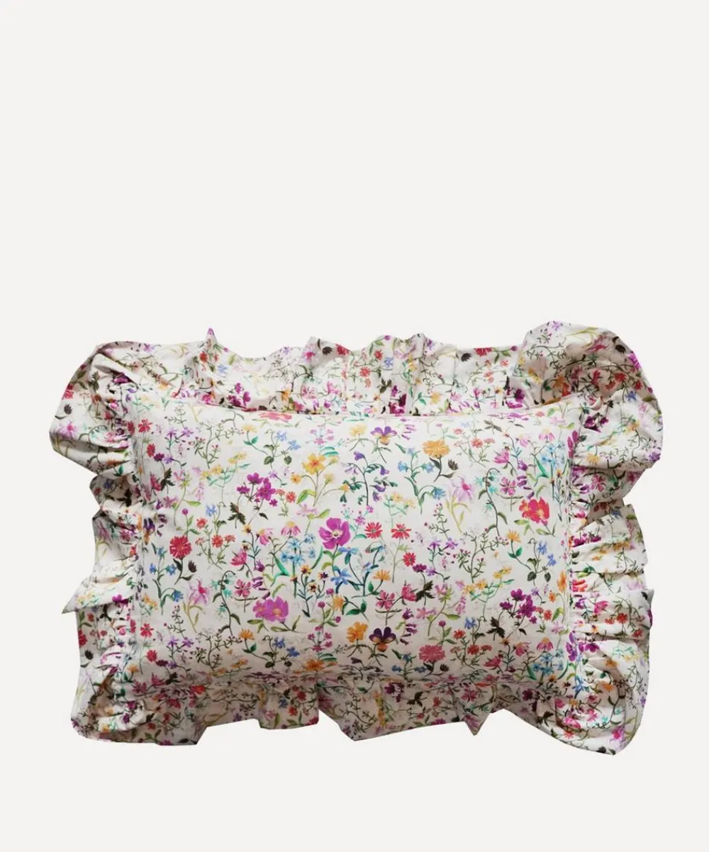 Coco & Wolf Cushions^Linen Garden Ruffle Oblong Cushion