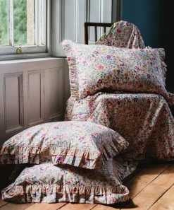 Coco & Wolf Cushions^Linen Garden Ruffle Oblong Cushion
