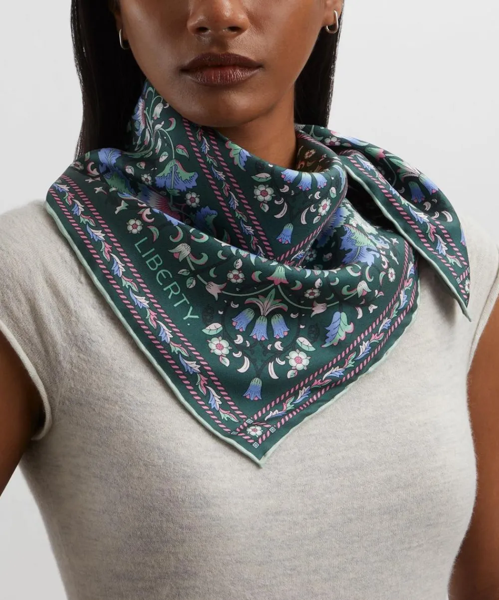 Liberty Scarves^Lodden 70X70 Silk Scarf