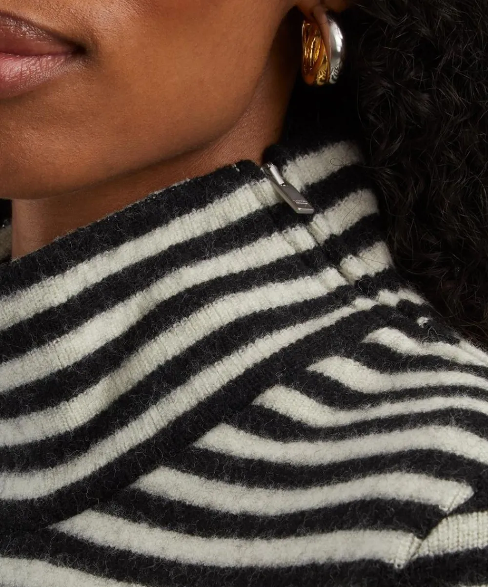 Jil Sander Tops^Logo Striped Turtleneck Jumper