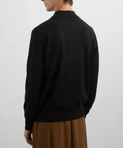 Dries Van Noten Knitwear & Sweats^Long-Sleeve Merino Wool Polo Shirt