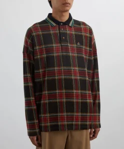 Vivienne Westwood Tops^Long-Sleeve Tartan Polo