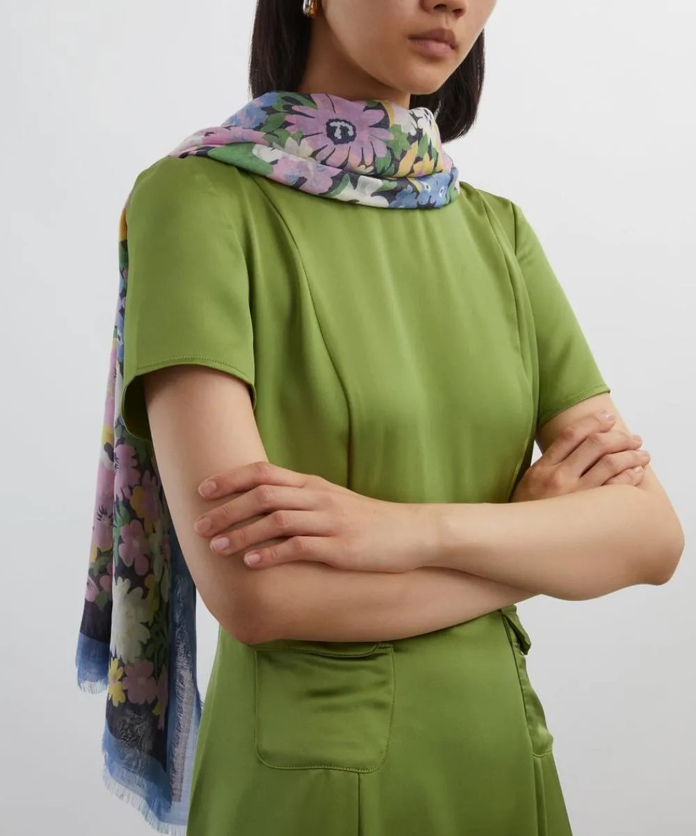 Liberty Scarves^Lord Thorpe 140x140 Modal-Cashmere Scarf