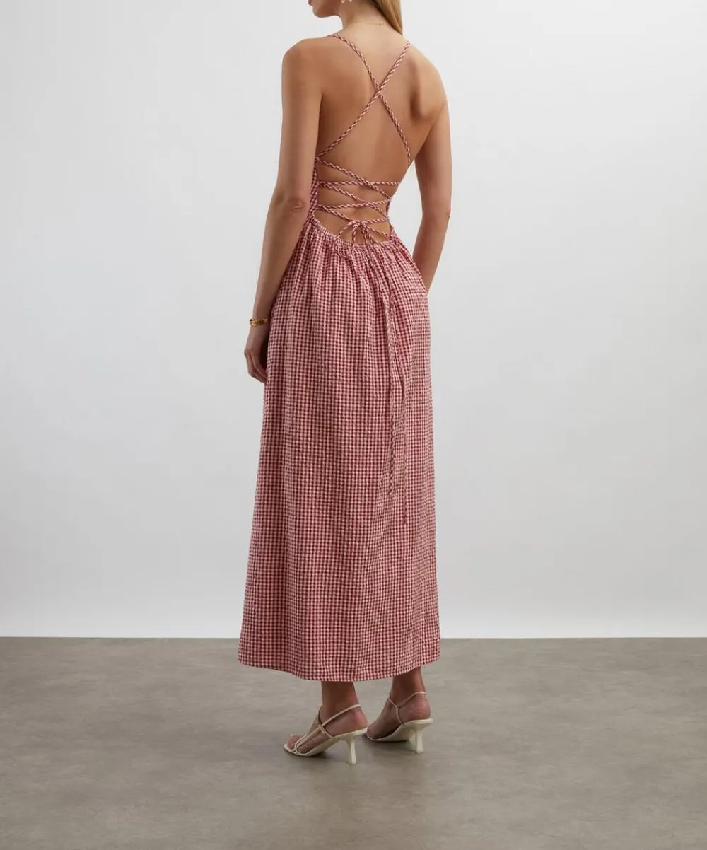 Posse Dresses^Lori Red Gingham Dress