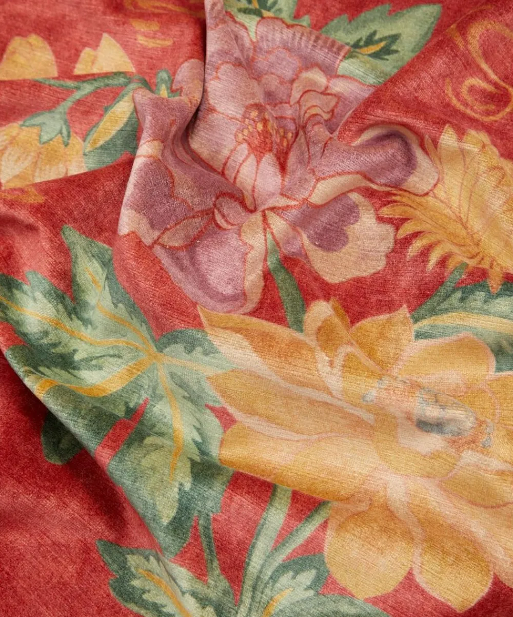 Liberty Interiors Furnishing Fabrics^Lotus Garden Downley Velvet in Lacquer