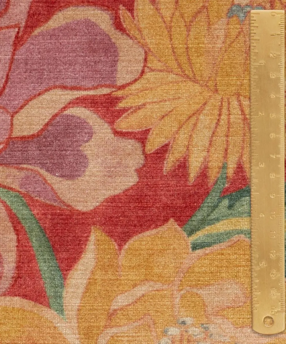Liberty Interiors Furnishing Fabrics^Lotus Garden Downley Velvet in Lacquer