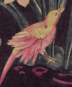 Liberty Interiors Furnishing Fabrics^Lotus Garden Downley Velvet in Brinjal