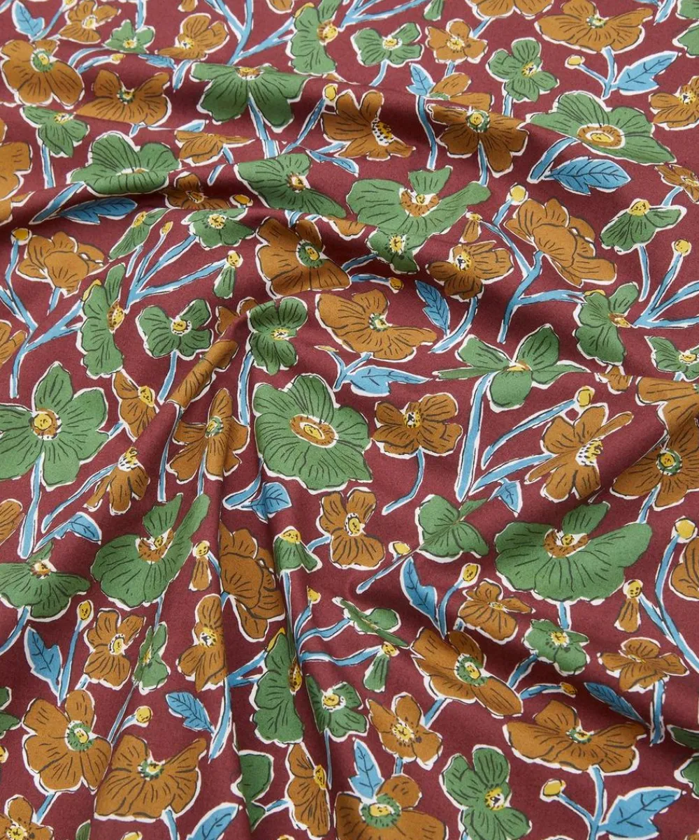 Liberty Fabrics Poplin^Louies Poppies Cotton Poplin