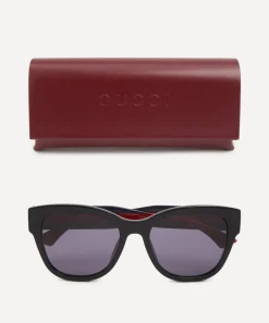 Gucci Sunglasses & Glasses^Low Nose Bridge Butterfly Injection Sunglasses