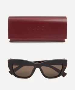 Gucci Sunglasses & Glasses^Low Nose Bridge Cat-Eye Sunglasses