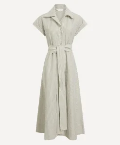 Mondo Corsini Dresses^Lucy White Moss Linen Weave Dress