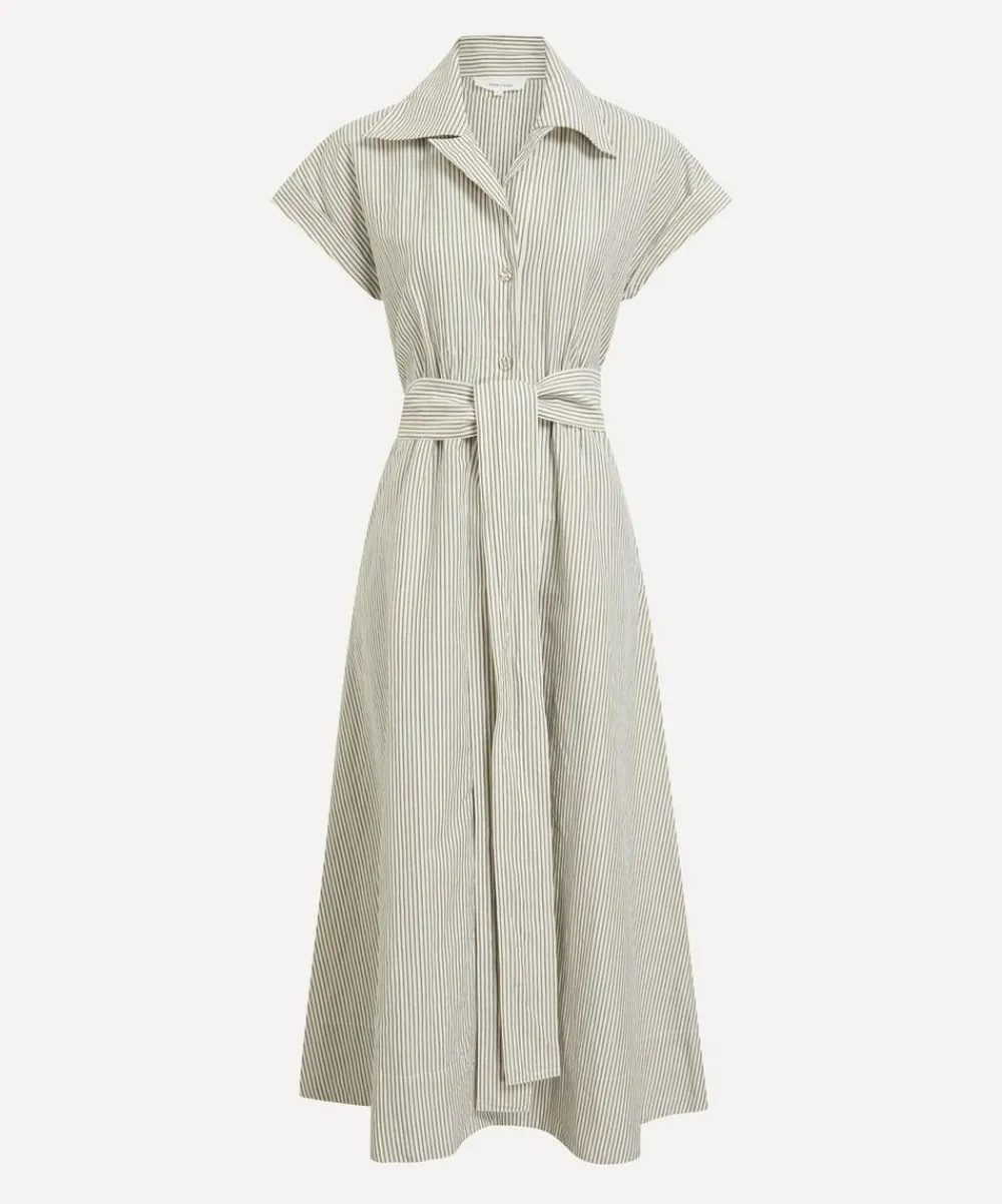 Mondo Corsini Dresses^Lucy White Moss Linen Weave Dress