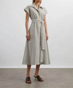 Mondo Corsini Dresses^Lucy White Moss Linen Weave Dress
