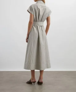 Mondo Corsini Dresses^Lucy White Moss Linen Weave Dress