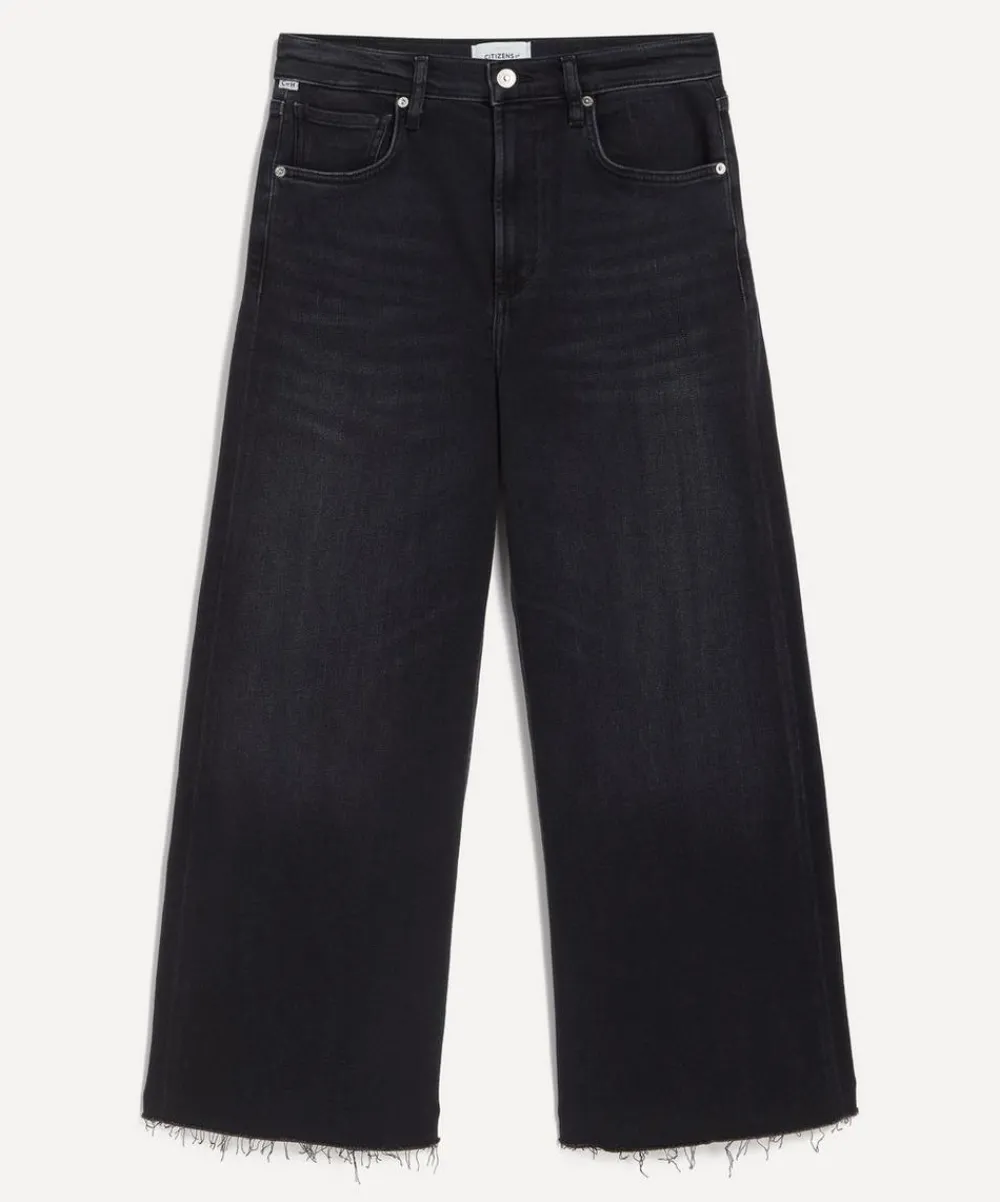 Citizens of Humanity Jeans^Lyra Wide-Leg Crop Jeans in Medallion
