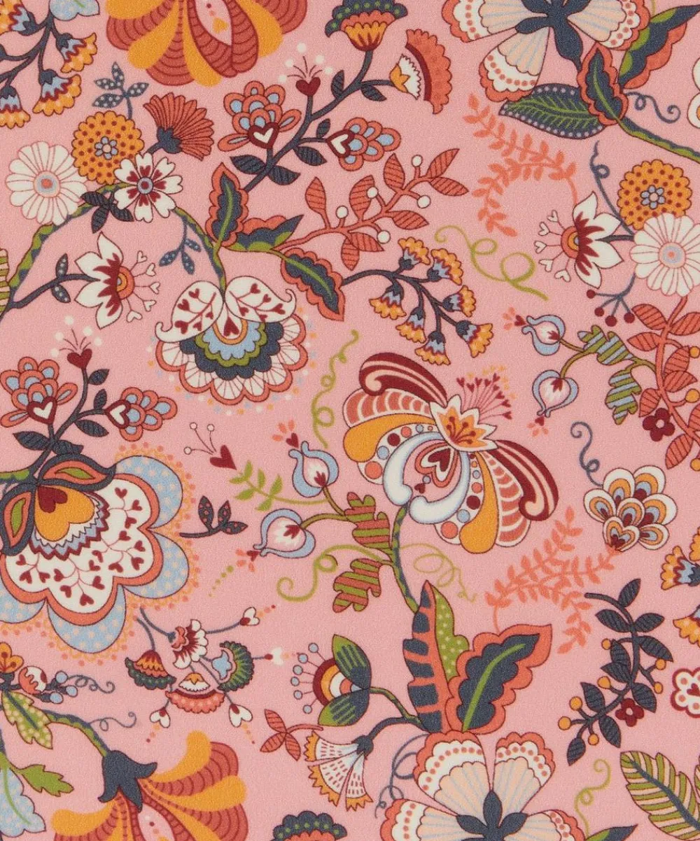 Liberty Fabrics Classic Silks|Crepe De Chine^Mabelle Hall Crepe de Chine