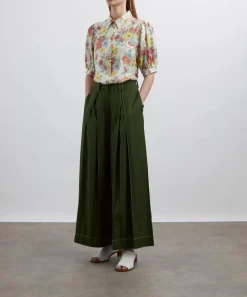 Liberty Tops^Madeleine Silk Puff-Sleeve Shirt