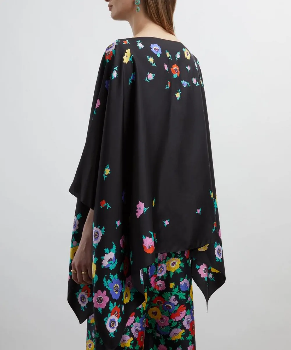 Liberty Scarves^Madeleine 130x130 Silk Cape