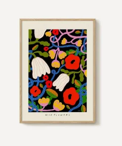 PSTR Studio Wall Art^Madelen Möllard Wild Flowers Framed Print