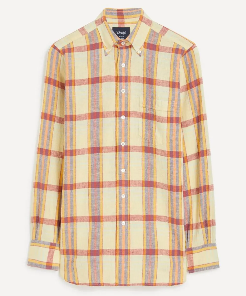 Drakes Shirts^Madras Check Shirt