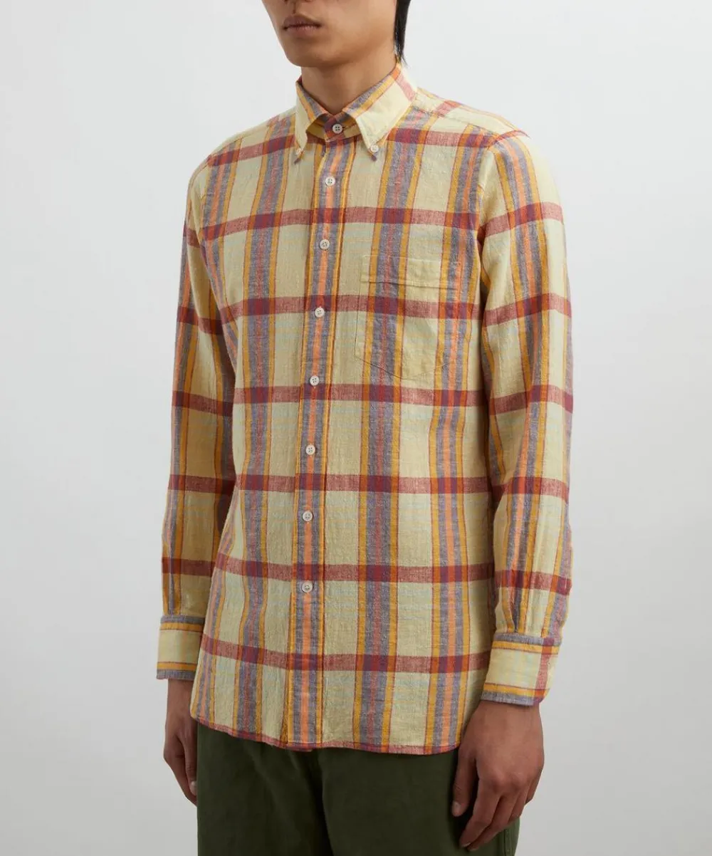Drakes Shirts^Madras Check Shirt
