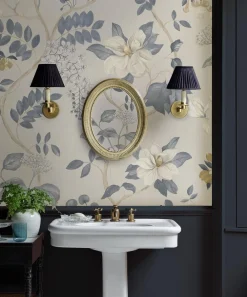Liberty Interiors Wallpaper|Wallpaper^Magical Plants in Lapis