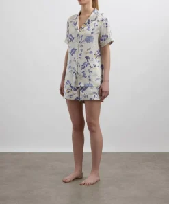 Liberty Sleepwear^Magical Plants Silk-Satin Short Pyjama Set