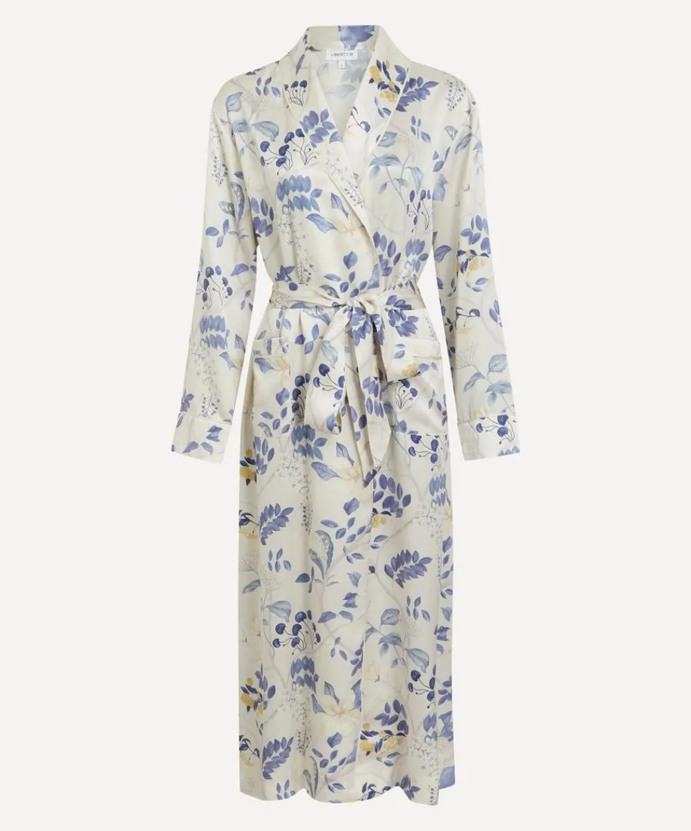 Liberty Sleepwear^Magical Plants Silk-Satin Robe
