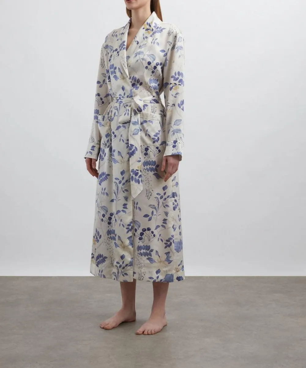 Liberty Sleepwear^Magical Plants Silk-Satin Robe