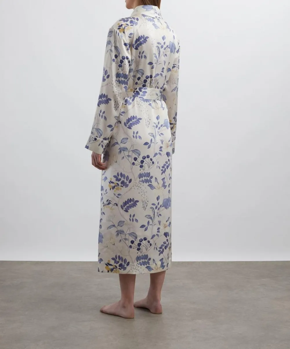 Liberty Sleepwear^Magical Plants Silk-Satin Robe
