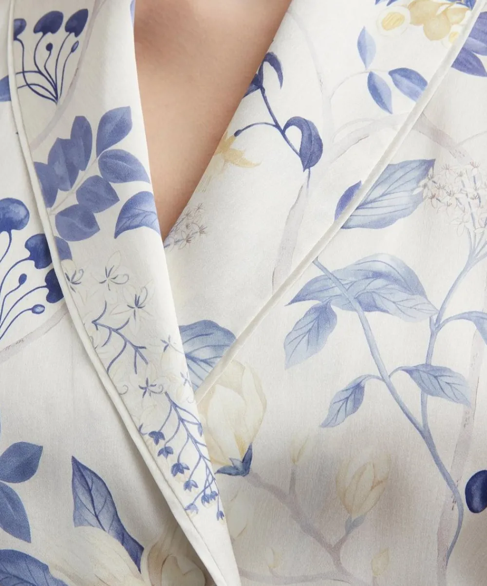 Liberty Sleepwear^Magical Plants Silk-Satin Robe