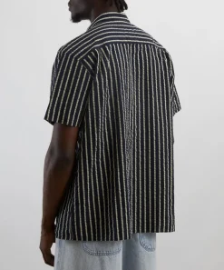 YMC Shirts^Malick Short-Sleeve Striped Shirt