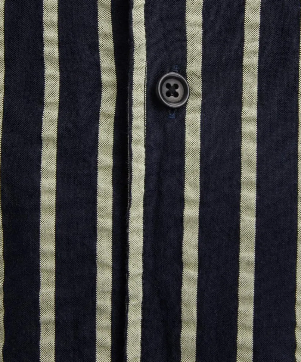 YMC Shirts^Malick Short-Sleeve Striped Shirt