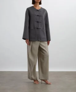 Róhe Coats & Jackets^Mandarin Double-Faced Wool Jacket