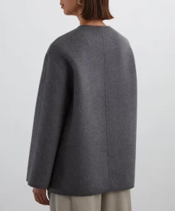 Róhe Coats & Jackets^Mandarin Double-Faced Wool Jacket