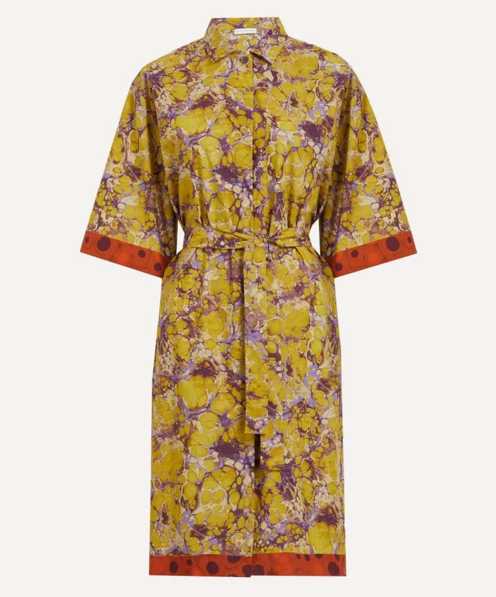 Dries Van Noten Dresses^Marble Cotton Shirt Dress