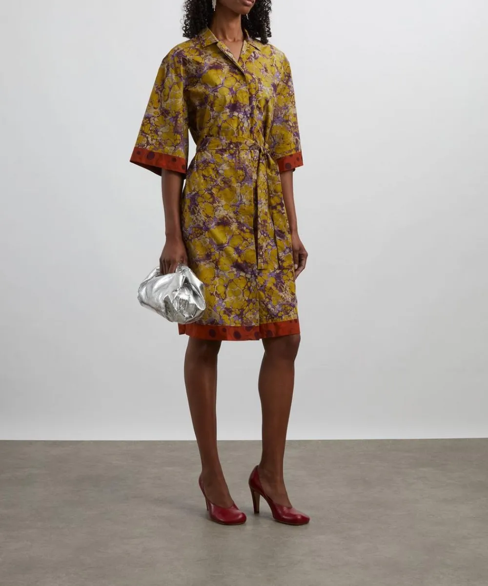 Dries Van Noten Dresses^Marble Cotton Shirt Dress