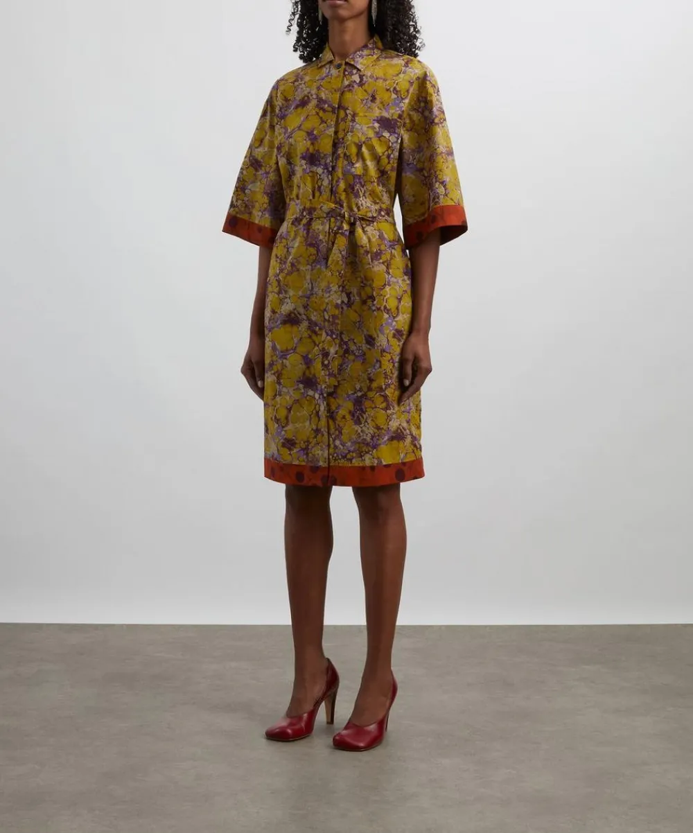 Dries Van Noten Dresses^Marble Cotton Shirt Dress