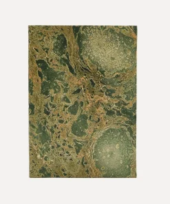 Giannini Stationery And Games^Marbled Notebook with Green Lining