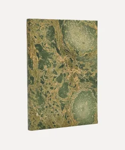 Giannini Stationery And Games^Marbled Notebook with Green Lining