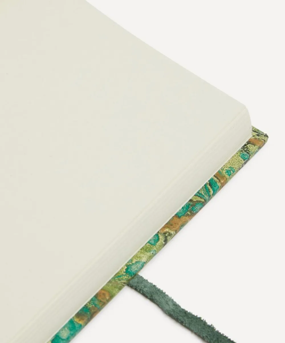 Giannini Stationery And Games^Marbled Notebook with Leather Spine and Tie