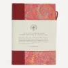 Giannini Stationery And Games^Marbled Notebook with Leather Spine and Tie