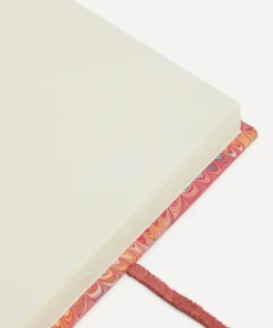 Giannini Stationery And Games^Marbled Notebook with Leather Spine and Tie