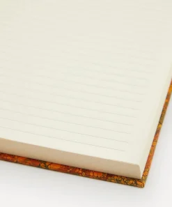 Giannini Stationery And Games^Marbled Notebook with Orange Lining