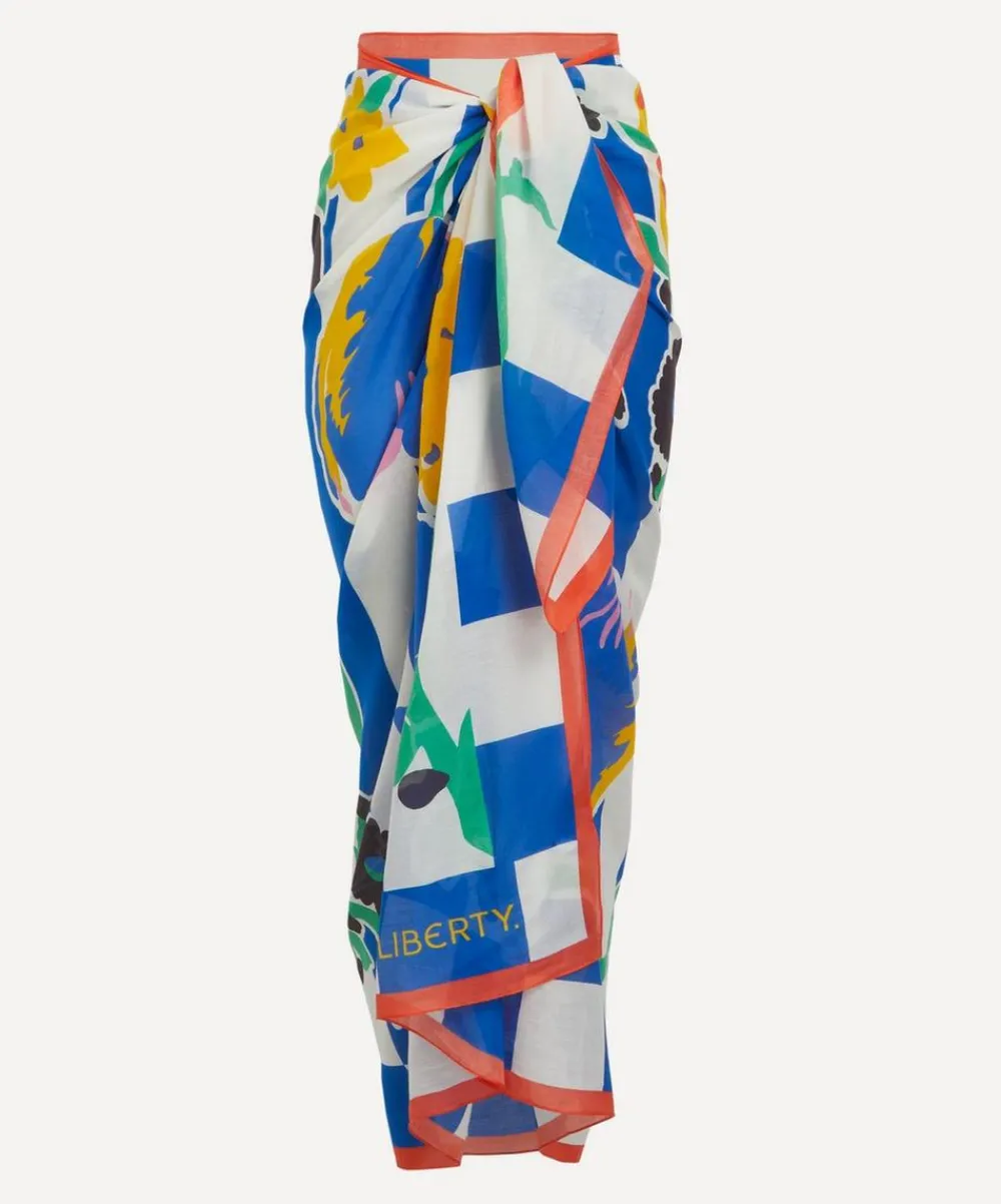 Liberty Scarves^Marianna’s Bouquet 130x170 Cotton Sarong