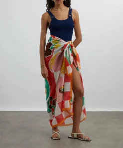 Liberty Scarves^Marianna’s Bouquet 130x170 Cotton Sarong