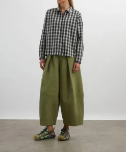 YMC Tops^Marianne Checked Long-Sleeve Shirt